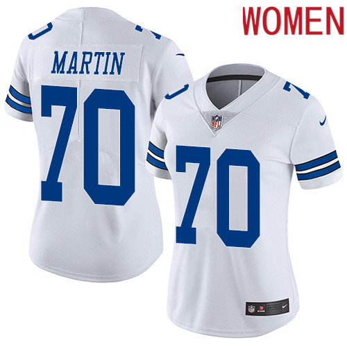 2019 women Dallas Cowboys #70 Martin white Nike Vapor Untouchable Limited NFL Jersey style